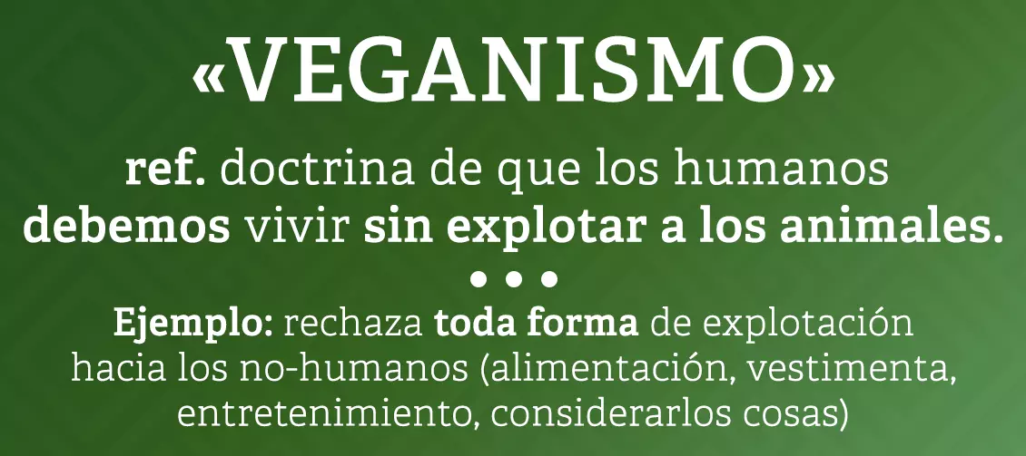 ¡Derechos Animales ya! - Definición de veganismo