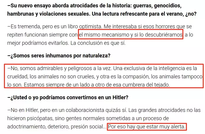 ¡Derechos Animales ya! - Captura de la entrevista a José Antonio Marina en Diario de Sevilla