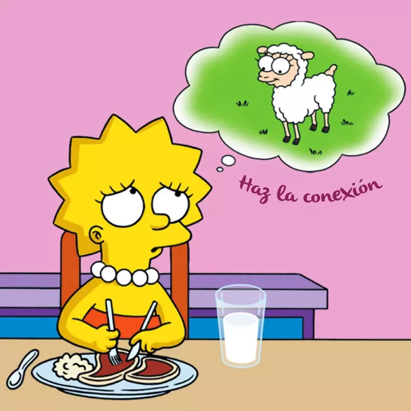 Lisa Simpson - Discriminación moral - Comer carne